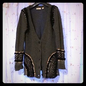 Sleeping on Snow Anthro Cardigan - L